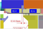 吸头1和吸头2之间的距离